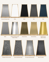 USA Modern Stainless Steel Kitchen Hood with Artisan Brass Apron URHS-224
