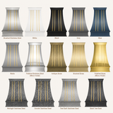 USA Industrial Custom Metal Range Hood with Brass Accent URHS-25