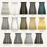 USA Bell Custom Kitchen Hood Stainless Steel with Brass Straps URHS-38