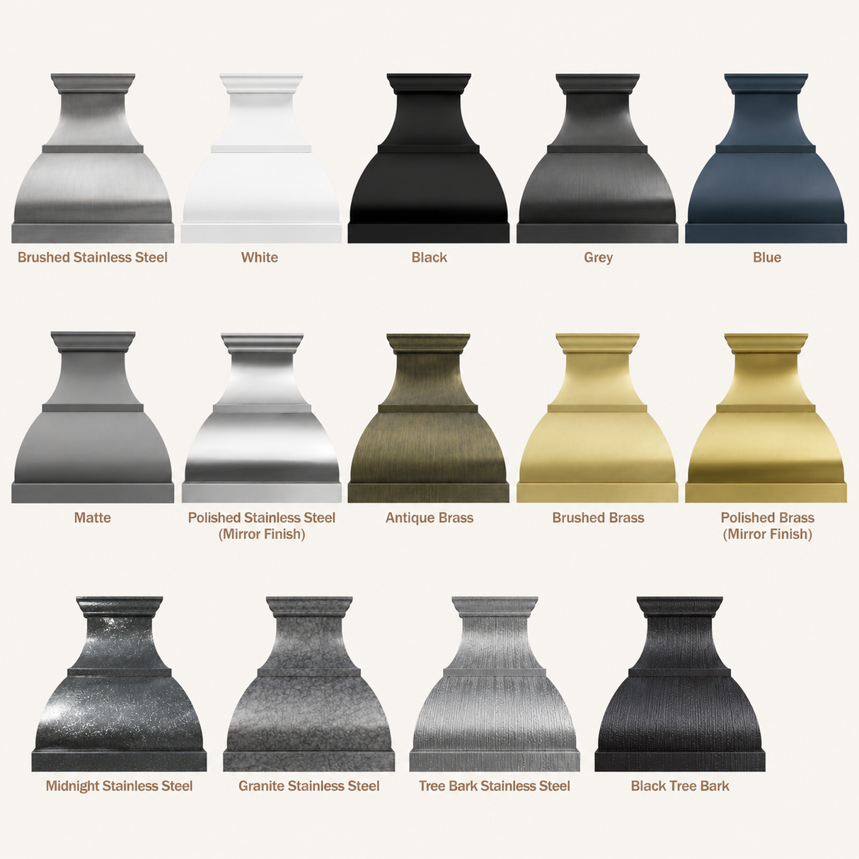 USA Custom Bell Stainless Steel Kitchen Range Hoods URHS-44