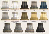 USA Designed Stainless Steel Custom Range Hood with Wrapped Brass Strap URHS-83