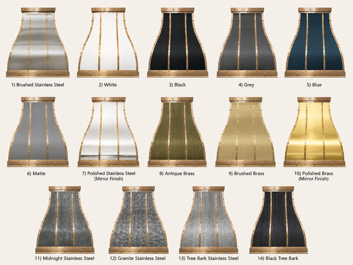 USA Luxury Brushed Stainless Steel Bell Shape Range Hood URHS-84