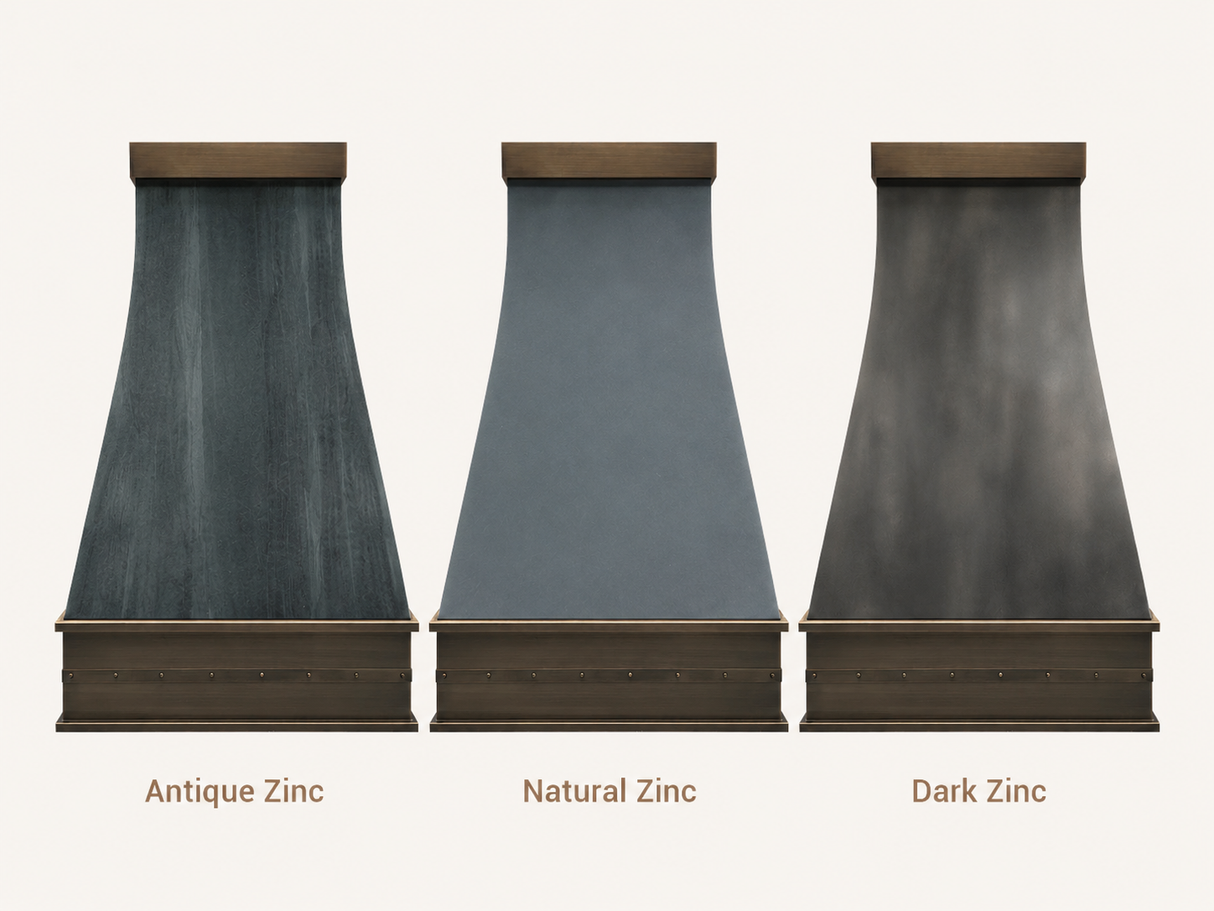 USA Brooklyn Modern Dark Zinc Range Hood URHZ-09