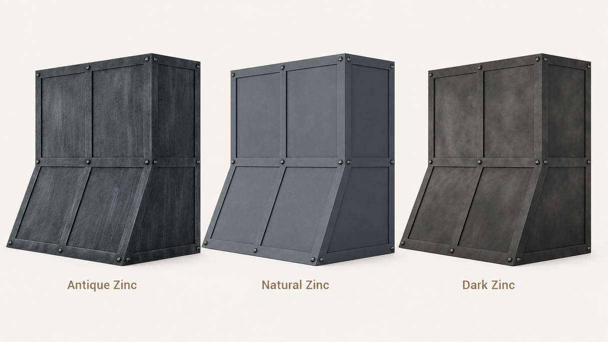 USA Modern Dark Zinc Vent Hood URHZ-16