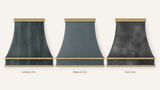 USA Designer Custom Dark Zinc Stove Hood URHZ-20
