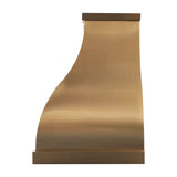USA Artisan Custom Brass Wall Mount Range Hood URHB-50-Custom Brass Range Hood > Luxury Metal Hood > High-End Kitchen Vent Hood-USA Range Hood