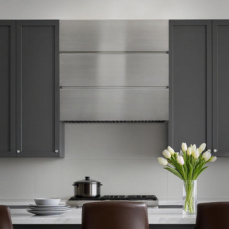 USA Artisan Custom Stainless Steel Box Vent Hoods URHS-47-Custom Stainless Steel Range Hood > Luxury Kitchen Hood > High-End Metal Vent Hood-USA Range Hood