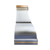 USA Bell Stainless Steel Range Hood with Brass Accents URHS-77-Custom Stainless Steel Range Hood > Luxury Kitchen Hood > High-End Metal Vent Hood-USA Range Hood
