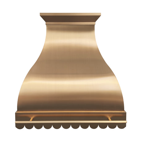 USA Beverly Hills Luxury Brass Stove Hood URHB-51-Custom Brass Range Hood > Luxury Metal Hood > High-End Kitchen Vent Hood-USA Range Hood