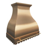 USA Beverly Hills Luxury Brass Stove Hood URHB-51-Custom Brass Range Hood > Luxury Metal Hood > High-End Kitchen Vent Hood-USA Range Hood