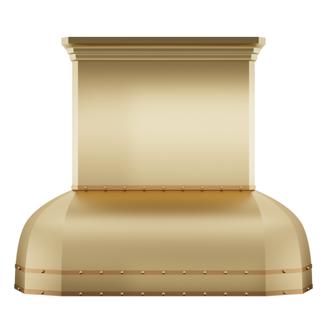 USA Boston Brass Kitchen Hoods with Luxury Bell Style URHB-37-Custom Brass Range Hood > Luxury Metal Hood > High-End Kitchen Vent Hood-USA Range Hood