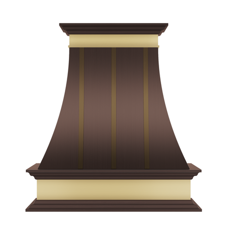 USA Boston Traditional Copper Vent Hood URHC-56-Custom Copper Range Hood > Luxury Metal Hood > High-End Kitchen Vent Hood-USA Range Hood