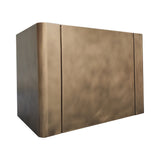 USA Box Custom Brass Range Hood with Non-direction Finish URHB-24-Custom Brass Range Hood > Luxury Metal Hood > High-End Kitchen Vent Hood-USA Range Hood