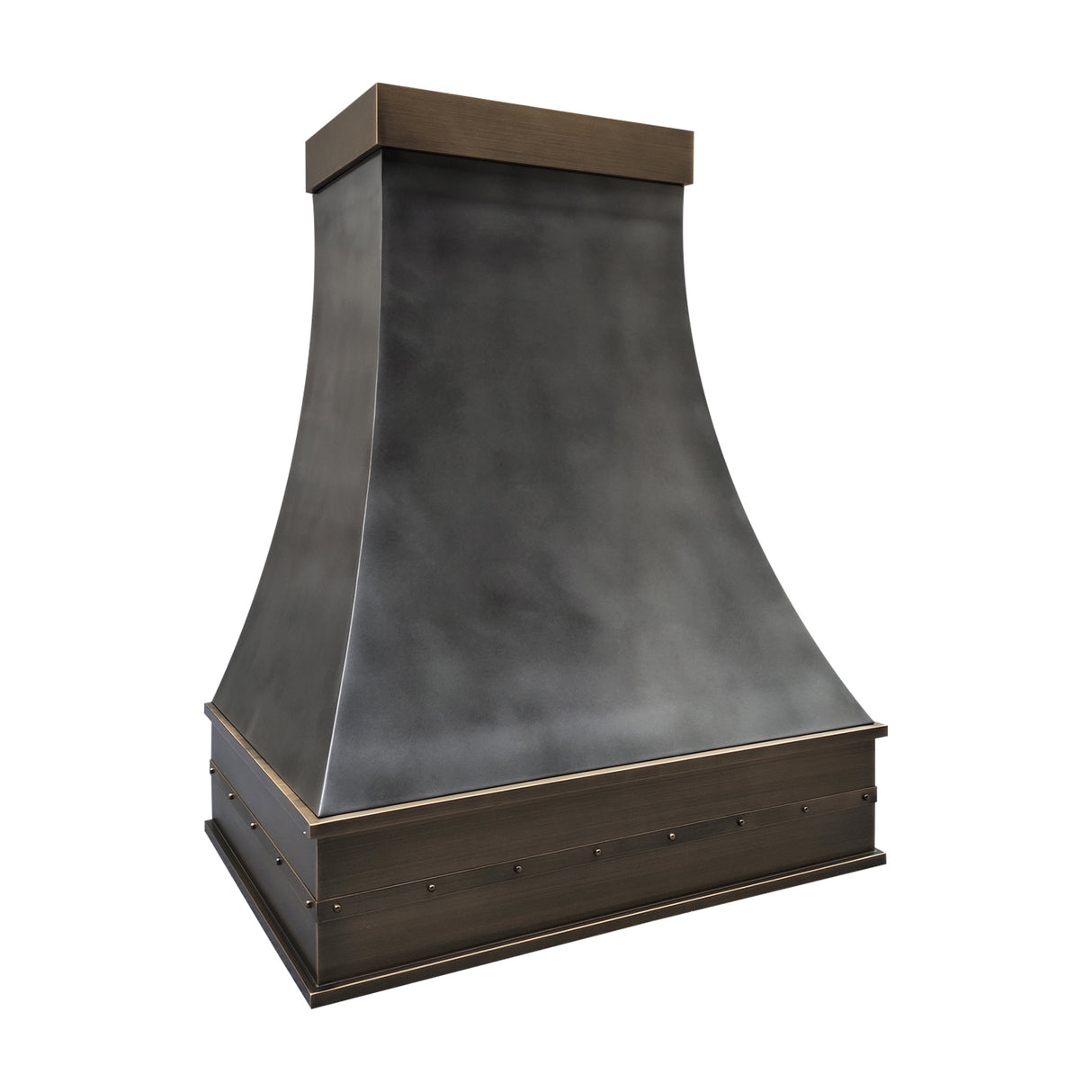 USA Brooklyn Modern Dark Zinc Range Hood URHZ-09-Custom Zinc Range Hood > Luxury Metal Hood > High-End Kitchen Vent Hood-USA Range Hood