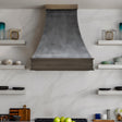 USA Brooklyn Modern Dark Zinc Range Hood URHZ-09-Custom Zinc Range Hood > Luxury Metal Hood > High-End Kitchen Vent Hood-USA Range Hood