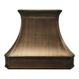 USA California Antique Brass Kitchen Hood URHB-45-Custom Brass Range Hood > Luxury Metal Hood > High-End Kitchen Vent Hood-USA Range Hood