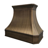 USA California Antique Brass Kitchen Hood URHB-45-Custom Brass Range Hood > Luxury Metal Hood > High-End Kitchen Vent Hood-USA Range Hood