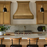 USA California Antique Brass Kitchen Hood URHB-45-Custom Brass Range Hood > Luxury Metal Hood > High-End Kitchen Vent Hood-USA Range Hood