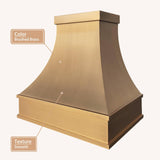 USA California Custom Brass Vent Hoods URHB-44-Custom Brass Range Hood > Luxury Metal Hood > High-End Kitchen Vent Hood-USA Range Hood