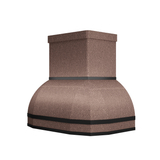 USA California Custom Copper Kitchen Range Hood with Dark Trims URHC-15-Custom Copper Range Hood > Luxury Metal Hood > High-End Kitchen Vent Hood-USA Range Hood
