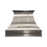 USA California Custom Stainless Steel Range Hood with Decorative Straps URHS-97-Custom Stainless Steel Range Hood > Luxury Kitchen Hood > High-End Metal Vent Hood-USA Range Hood