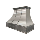 USA California Custom Stainless Steel Range Hood with Decorative Straps URHS-97-Custom Stainless Steel Range Hood > Luxury Kitchen Hood > High-End Metal Vent Hood-USA Range Hood