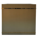 USA California Modern Brass Box Vent Hood with Straps URHB-15-Custom Brass Range Hood > Luxury Metal Hood > High-End Kitchen Vent Hood-USA Range Hood