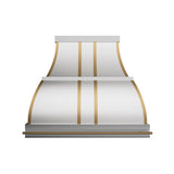 USA California White Stainless Steel Custom Range Hoods URHS-24-Custom Stainless Steel Range Hood > Luxury Kitchen Hood > High-End Metal Vent Hood-USA Range Hood