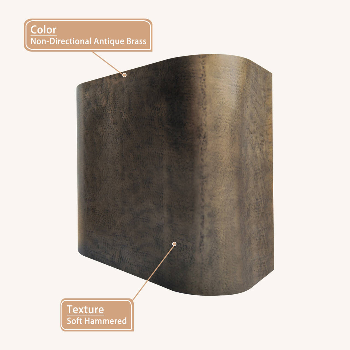 USA Chicago Antique Brass Stove Hood with Soft Hammered URHB-52-Custom Brass Range Hood > Luxury Metal Hood > High-End Kitchen Vent Hood-USA Range Hood