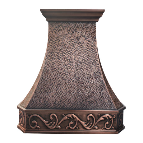 USA Chicago Custom Copper Stove Hoods with Hammered Texture URHC-38-Custom Copper Range Hood > Luxury Metal Hood > High-End Kitchen Vent Hood-USA Range Hood