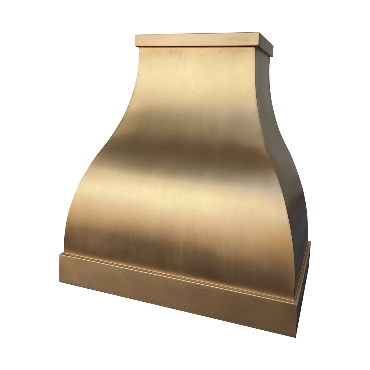 USA Classic Brass Kitchen Range Hood with Smooth Bell Design URHB-25-Custom Brass Range Hood > Luxury Metal Hood > High-End Kitchen Vent Hood-USA Range Hood