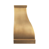 USA Classic Brass Kitchen Range Hood with Smooth Bell Design URHB-25-Custom Brass Range Hood > Luxury Metal Hood > High-End Kitchen Vent Hood-USA Range Hood