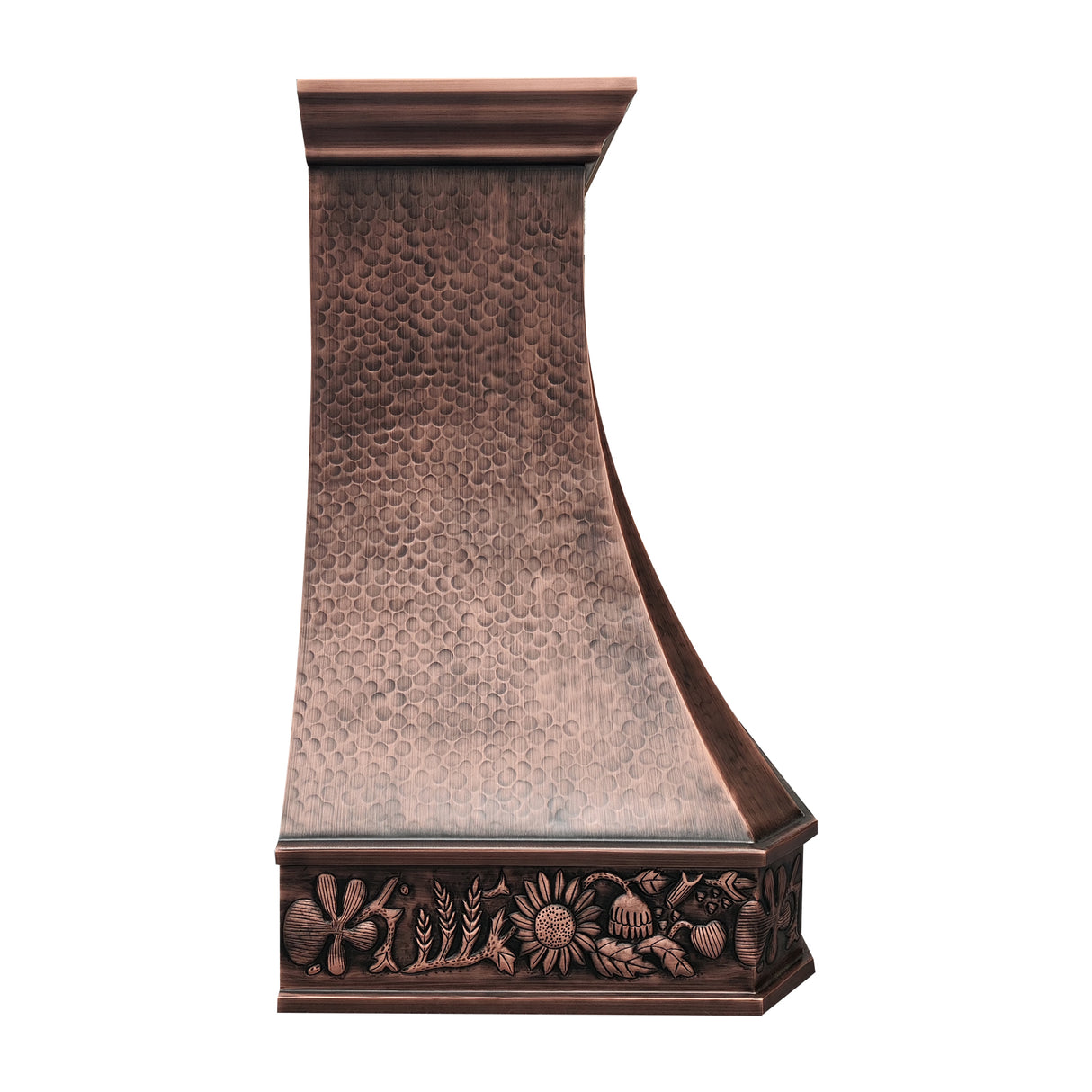 USA Classic Copper Range Hoods Featuring Decorative Apron URHC-47-Custom Copper Range Hood > Luxury Metal Hood > High-End Kitchen Vent Hood-USA Range Hood