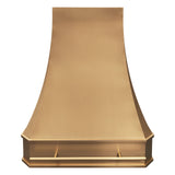 USA Curved Custom Brass Range Hood URHB-03-Custom Brass Range Hood > Luxury Metal Hood > High-End Kitchen Vent Hood-USA Range Hood