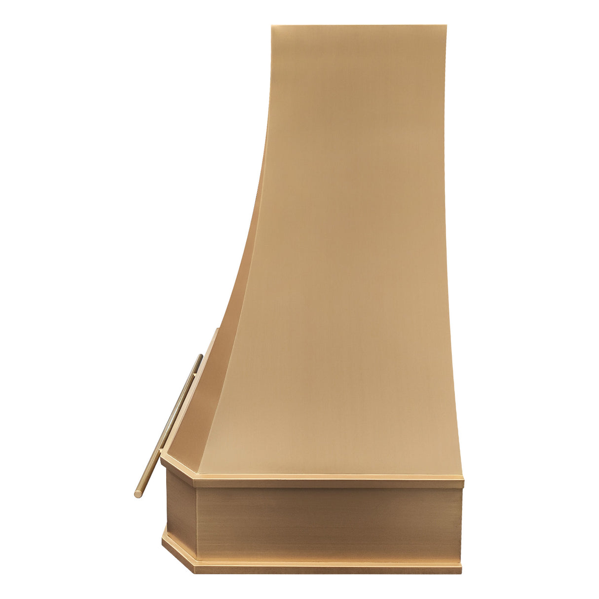 USA Curved Custom Brass Range Hood URHB-03-Custom Brass Range Hood > Luxury Metal Hood > High-End Kitchen Vent Hood-USA Range Hood