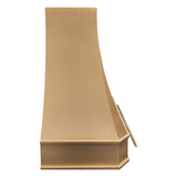 USA Curved Custom Brass Range Hood URHB-03-Custom Brass Range Hood > Luxury Metal Hood > High-End Kitchen Vent Hood-USA Range Hood