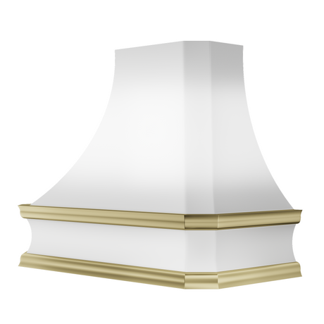 USA Curved Stainless Steel Range Hood with Modern Elegance URHS-91-Custom Stainless Steel Range Hood > Luxury Kitchen Hood > High-End Metal Vent Hood-USA Range Hood