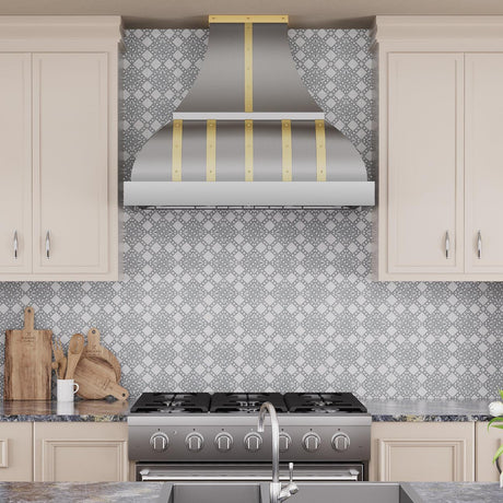 USA Custom Bell Stainless Steel Stove Hood Vent URHS-18-Custom Stainless Steel Range Hood > Luxury Kitchen Hood > High-End Metal Vent Hood-USA Range Hood