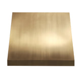 USA Custom Brass Exhaust Hood with Modern Curved Shape URHB-38-Custom Brass Range Hood > Luxury Metal Hood > High-End Kitchen Vent Hood-USA Range Hood