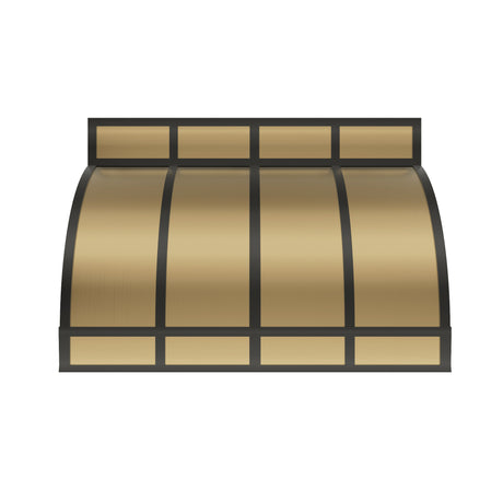 USA Custom Brass Kitchen Hood with Barrel Shape URHB-13-Custom Brass Range Hood > Luxury Metal Hood > High-End Kitchen Vent Hood-USA Range Hood
