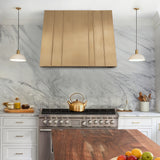 USA Custom Brass Kitchen Hood with Curved Shape URHB-21-Custom Brass Range Hood > Luxury Metal Hood > High-End Kitchen Vent Hood-USA Range Hood