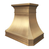 USA Custom Brushed Brass Range Hood URHB-22-Custom Brass Range Hood > Luxury Metal Hood > High-End Kitchen Vent Hood-USA Range Hood