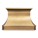 USA Custom Brushed Brass Range Hood URHB-22-Custom Brass Range Hood > Luxury Metal Hood > High-End Kitchen Vent Hood-USA Range Hood