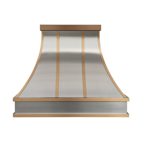 USA Custom Brushed Stainless Steel Kitchen Range Hood URHS-66-Custom Stainless Steel Range Hood > Luxury Kitchen Hood > High-End Metal Vent Hood-USA Range Hood