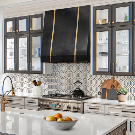 USA Custom Minimal Zinc Range Hood URHZ-01-Custom Zinc Range Hood > Luxury Metal Hood > High-End Kitchen Vent Hood-USA Range Hood