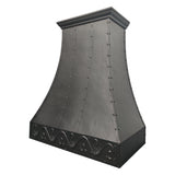 USA Florida Custom Copper Range Hood Featuring Carved Apron URHC-41-Custom Copper Range Hood > Luxury Metal Hood > High-End Kitchen Vent Hood-USA Range Hood