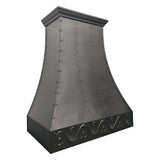 USA Florida Custom Copper Range Hood Featuring Carved Apron URHC-41-Custom Copper Range Hood > Luxury Metal Hood > High-End Kitchen Vent Hood-USA Range Hood