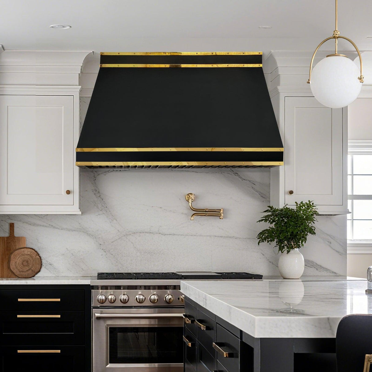 USA Florida Custom Stainless Steel Kitchen Range Hood URHS-39-Custom Stainless Steel Range Hood > Luxury Kitchen Hood > High-End Metal Vent Hood-USA Range Hood