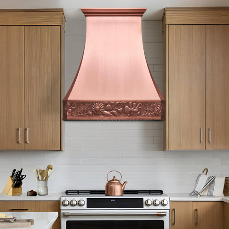 USA Los Angeles Classic Copper Range Hood URHC-54-Custom Copper Range Hood > Luxury Metal Hood > High-End Kitchen Vent Hood-USA Range Hood