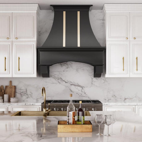 USA Luxury Black Stainless Steel Custom Range Hood URHS-17-Custom Stainless Steel Range Hood > Luxury Kitchen Hood > High-End Metal Vent Hood-USA Range Hood